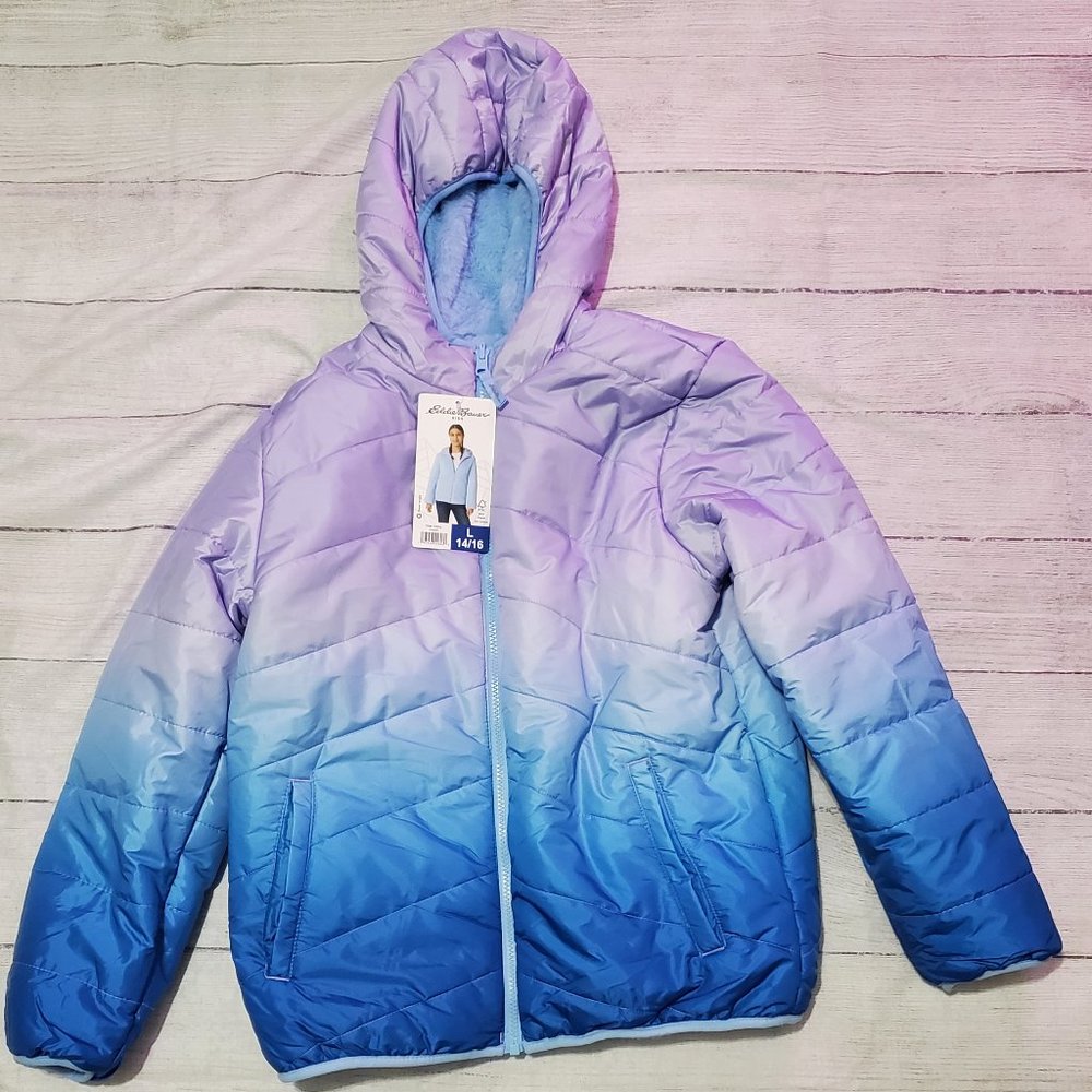 Eddie Bauer Youth Reversible Jacket Size 14/16